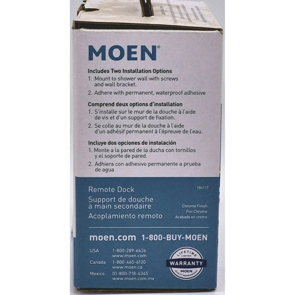 Moen Magnetix Remote Dock 186117 Chrome Showerhead Holder New
